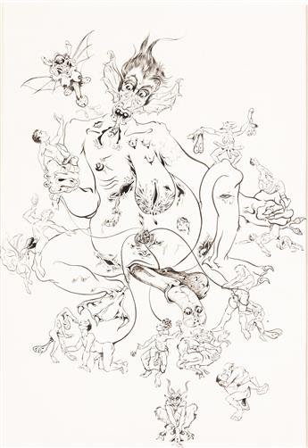 SAMUEL STEWARD (1909-1993) Untitled (Erotic Fantasy).